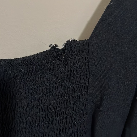 Black rip zone button up dress - Picture 10 of 10